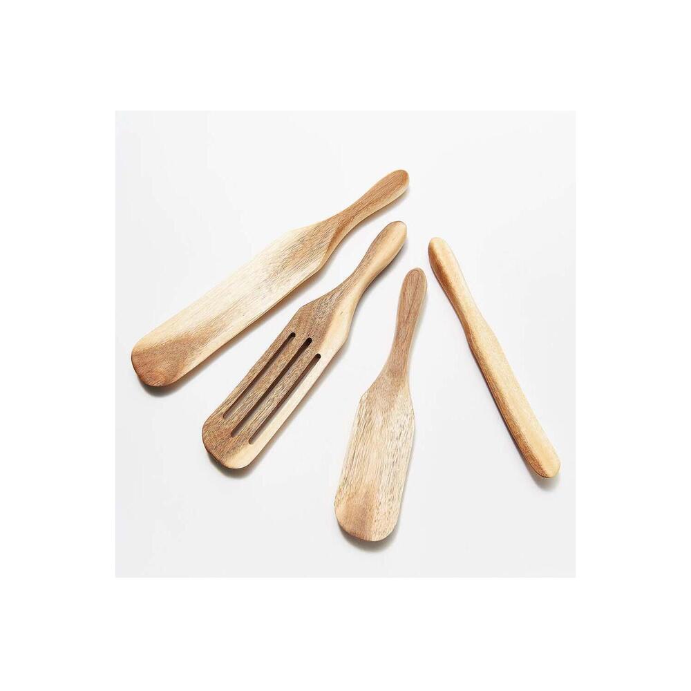 Mad Hungry 4-Piece Acacia Wood Spurtle Set
